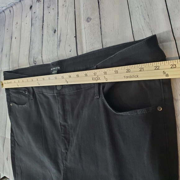 Athleta Plus Size Women's Skinny Jeans 24X Black Stretch 6‎ Pocket Ankle - Picture 6 of 8